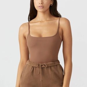 Joah Brown Sueded Mocha Tank